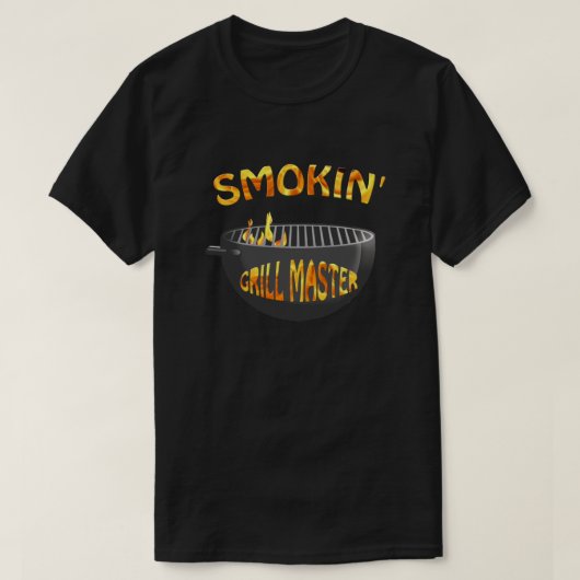 Smokin Grill Master Black T-shirt (Design voorkant)