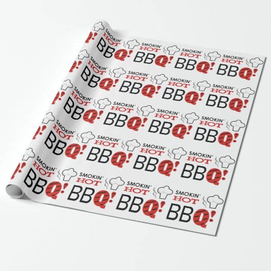 Smokin' Hot BBQ Cadeaupapier (Uitgerold)