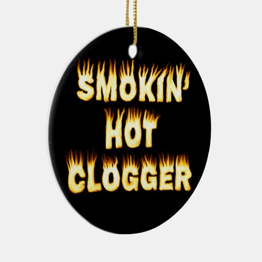 Smokin' Hot Clogger Dance Keramisch Ornament (Rechts)