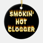 Smokin' Hot Clogger Dance Keramisch Ornament (Voorkant)