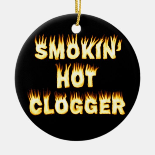 Smokin' Hot Clogger Dance Keramisch Ornament (Voorkant)