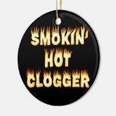 Smokin' Hot Clogger Dance Keramisch Ornament (Links)