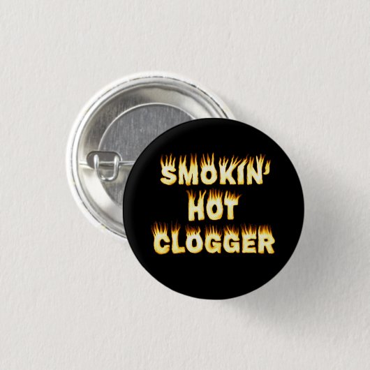 Smokin Hot Clogger Dance Small Ronde Button 3,2 Cm (Voorkant /achterkant)