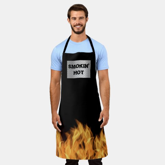 Smokin 'Hot Flames Grill Schort (Gedragen)