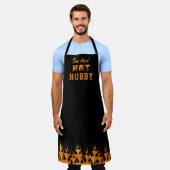 SMOKIN' HOT HUBBY BBQ Barbeque Flames Schort (Gedragen)