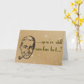 Smokin' Hot Man Pipe Jubileum Retro Kaart (Gele Bloem)