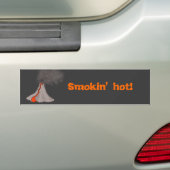 Smokin Hot Volcano-ontwerp Bumpersticker (Op auto)