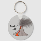 Smokin Hot Volcano-ontwerp Sleutelhanger (Voorkant)