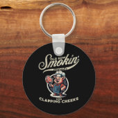 Smokin' Meats and Clapping Cheeks Funny BB Sleutelhanger (Voorkant)