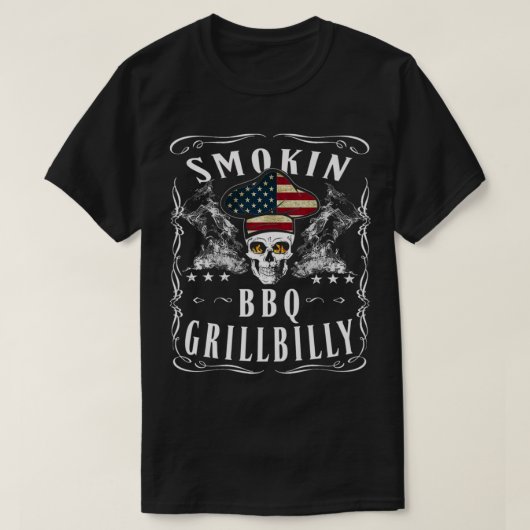 Smokin Pit BBQ Foodie Fire Grill Cookout Master Gi T-shirt (Design voorkant)