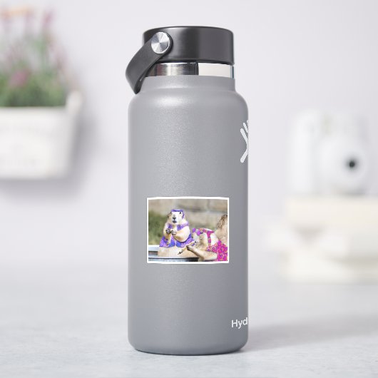 Smokin' Prairie Dog Hippies Sticker (HydroFlask)