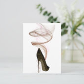 Smokin Stiletto Shoe Art Briefkaart (Staand voorkant)