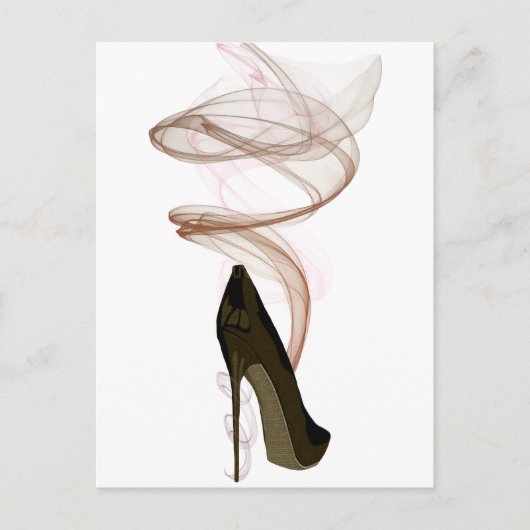 Smokin Stiletto Shoe Art Briefkaart (Voorkant)