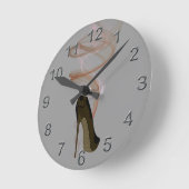 Smokin Stiletto Shoe Art Ronde Klok (Hoek)