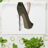 Smokin Stiletto Shoe Art Theedoek (Gevouwen)