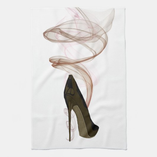 Smokin Stiletto Shoe Art Theedoek (Verticaal)