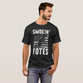 Smokin Yotes Coyote Trapping Coyote Hunting T-shirt (Voorkant volledig)