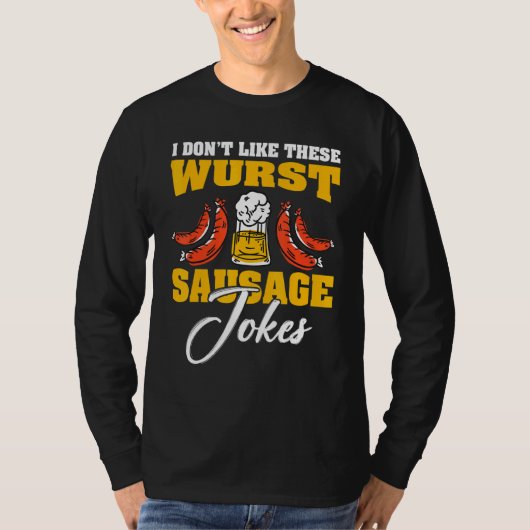 Smoking And Grilling German Wurst 14 T-shirt (Voorkant)