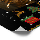 Smoking Cat Cigarette Meme Sarcasm Ugly Christmas Poster (Hoek)