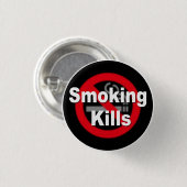Smoking Kills Ronde Button 3,2 Cm (Voorkant /achterkant)