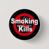 Smoking Kills Ronde Button 3,2 Cm (Voorkant)