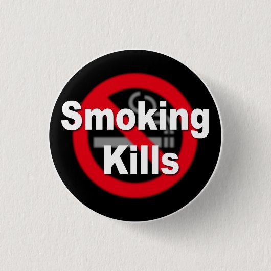 Smoking Kills Ronde Button 3,2 Cm (Voorkant)