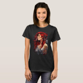 Smoking Red Hair 02 T-shirt (Voorkant volledig)
