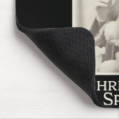 Smoking Santa, Funny Christmas Srit  Muismat (Hoek)