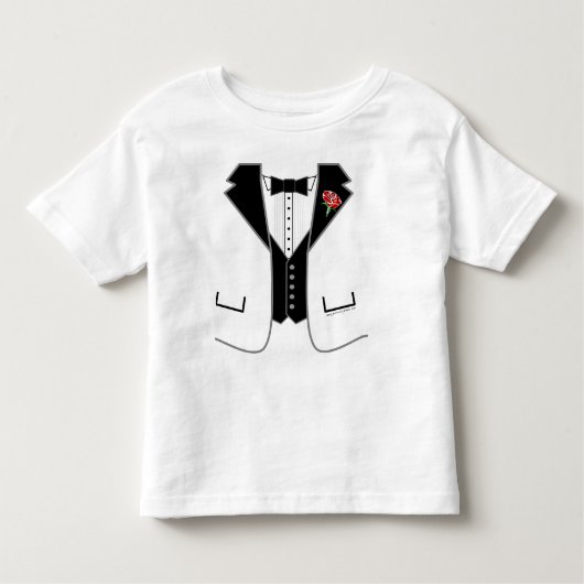 smoking-witte jas kinder shirts (Voorkant)