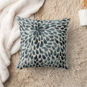 Smoky blue Grey Tie Dye Teardrop Kussen (Deken)