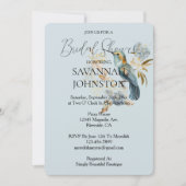 Smoky Blue Hummingbird Hydrangea Vrijgezellenfeest Kaart (Voorkant)