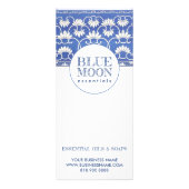 Smoky Blue Monogram Craftsperson Reclamekaart (Achterkant)