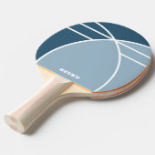 Smoky Blue Personalized Ping Pong Paddle Tafeltennisbatje (Voorkant Gekanteld)