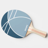 Smoky Blue Personalized Ping Pong Paddle Tafeltennisbatje (Zijkant)