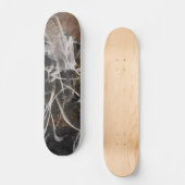 Smoky Charcoal Web Abstract Skateboard (Voorkant)
