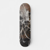 Smoky Charcoal Web Abstract Skateboard (Voorkant)