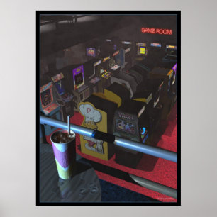 Smoky Game Room Poster