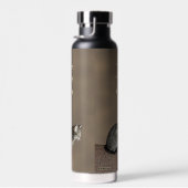 Smoky Gray Tabby Cat Waterfles (Rechts)