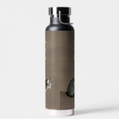 Smoky Gray Tabby Cat Waterfles (Links)