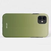 Smoky Green Gradient Ombre Persoonlijk Case-Mate iPhone Case (Achterkant (horizontaal))