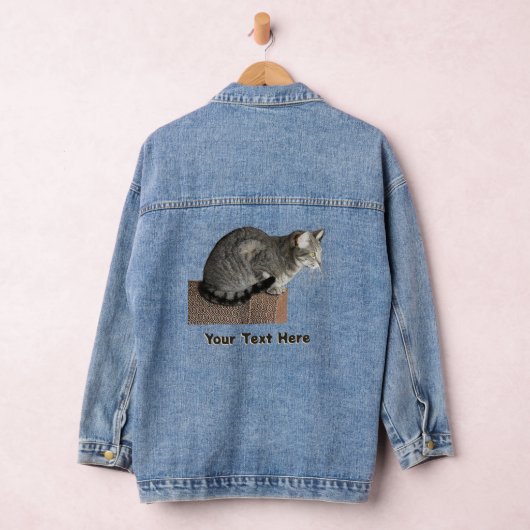 Smoky Grey Tabby Kat Denim Jacket (Hangar)