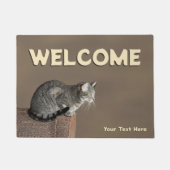 Smoky Grey Tabby Kat Deurmat (Voorkant)