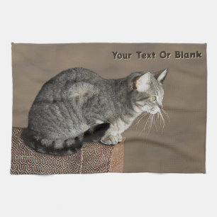 Smoky Grey Tabby Kat Theedoek
