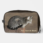 Smoky Grey Tabby Kat Toilettasje (Voorkant)