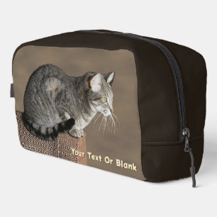 Smoky Grey Tabby Kat Toilettasje