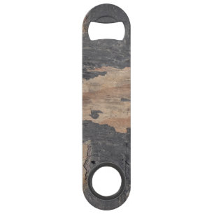 Smoky Grey Wood Speed Bottle Opener Flessenopener