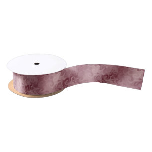 Smoky herfst Bourgondië en roze swirl patroon Satijnen Lint