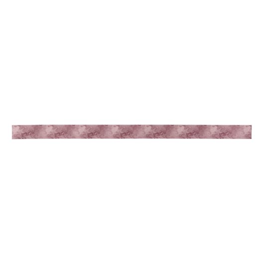 Smoky herfst Bourgondië en roze swirl patroon Satijnen Lint (Voorkant)