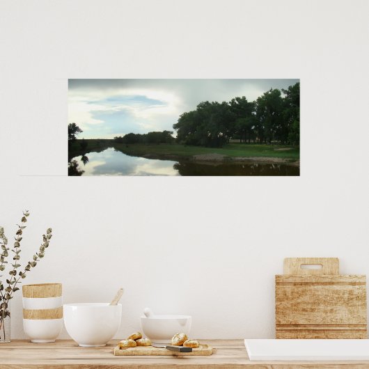 Smoky Hill River Reflections Poster (Keuken)