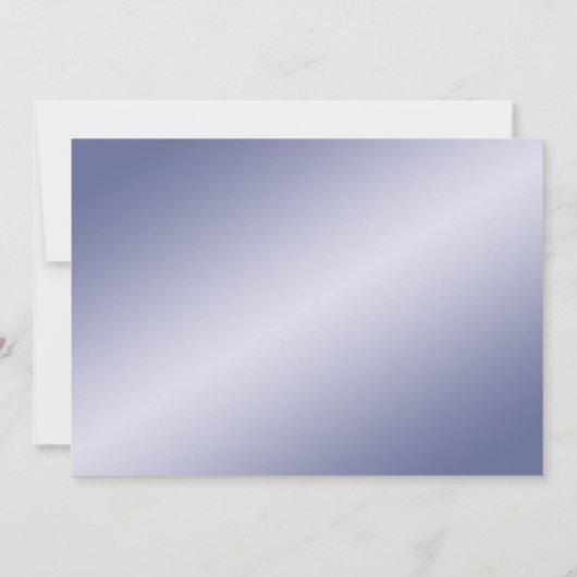 Smoky lavendel pioen met groene bruiloft uitnodigi kaart (Achterkant)